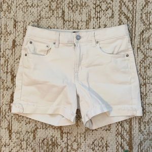 Gap white denim shorts
